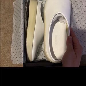 Men’s White Slip-On Platform Shoe